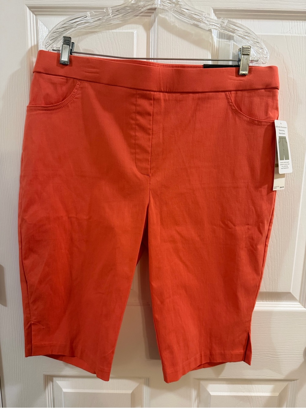 Alfred Dunner Coral Red Bermuda Shorts